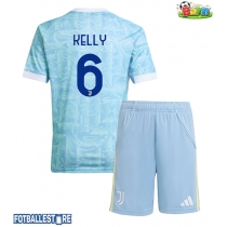 Juventus Lloyd Kelly #6 Bortedraktsett Barn 2025-26 Kortermet (+ Korte bukser)